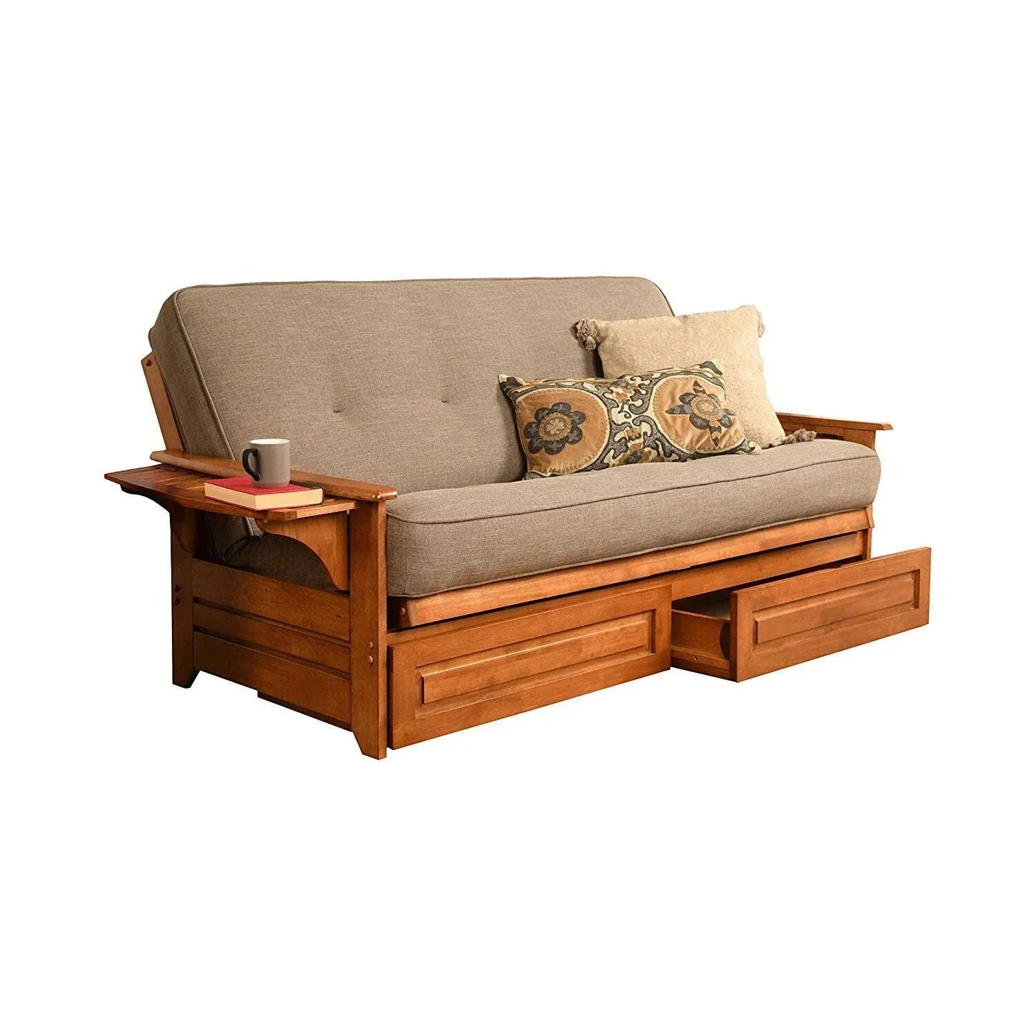 Kodiak Furniture Phoenix Full Futon with Storage Drawer