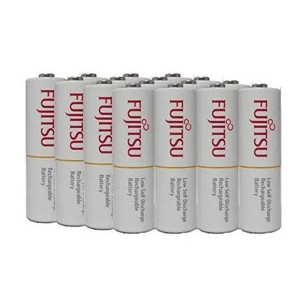 16 Fujitsu AA rechargeable NiMH batteries 1.2v 1900mAh Ready-to-use Made in Japan ...