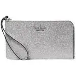 Kate Spade New York Lucy Glitter Medium L-Zip Wristlet