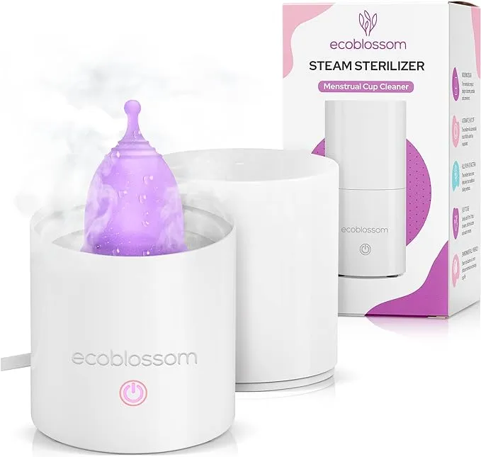 Ecoblossom Menstrual Cup Sterilizer - Modern Cleaner Unscented...