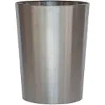 Mainstays Brushed Nickel Metal Bathroom Wastebasket - Silver - 2.2 Gal