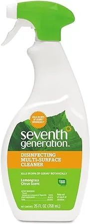 Seventh Generation Lemongrass Citrus Disinfecting Bathroom Cleaner, 26 oz