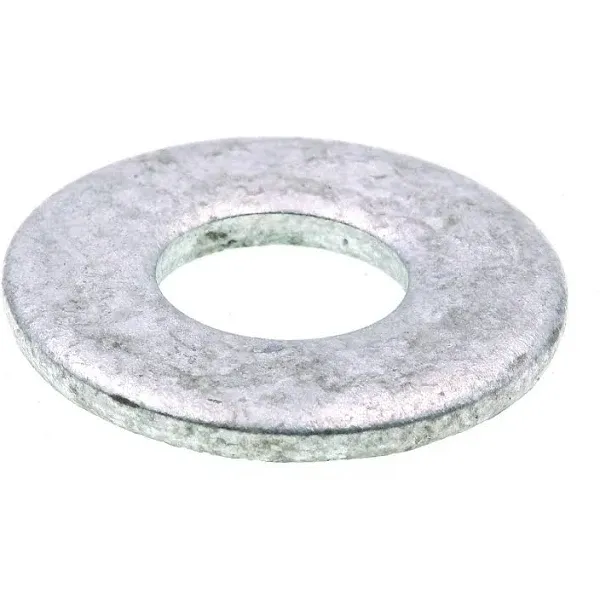 Prime-Line 9080082 Flat Washers, USS, 3/8 In. X 1 In. OD, Hot Dip Galvanized Steel (50 Pack)