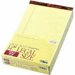 Tops The Legal Pad Perforated Pads, Wide-legal Rule, 8.5 x 14, Canary, 50 Sheets, Dozen