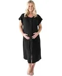 Kindred Bravely Universal Labor & Delivery Gown | Grey Heather - 1X/2X