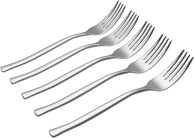 Qskely 12 Pieces Dinner Forks, Stainless Steel