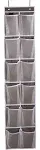 MISSLO Heavy Duty Organizer for Narrow Door with 12 Mesh Pockets (Brown)...