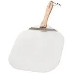 Chef Pomodoro Aluminum Metal Pizza Peel With Foldable Wood Handle For Easy Storage (16 X 14 Inch)