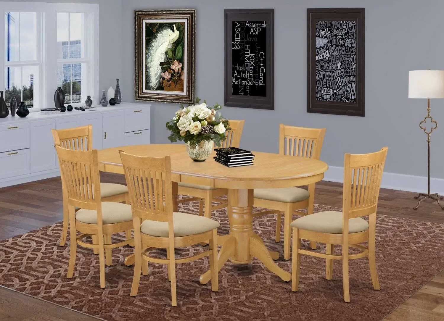 East West Furniture Vancouver 7-PC Dining Set