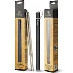 finessCity Titanium Chopsticks (New Cases) Extra Strong Ultra Lightweight ...