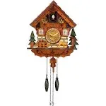 Cuckoo Clock Handcrafted Traditional Black Forest Wood Clock Wall Decor