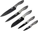 Cuisinart 10 Piece Ceramic Coated Knife Set - Faux Wood