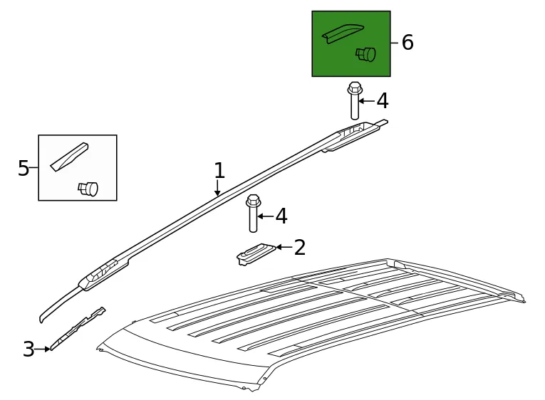 Front Pass Side Roof Rack Rail End Cap BB5Z-78551A46-<wbr/>AA for 11-15 Ford Explorer