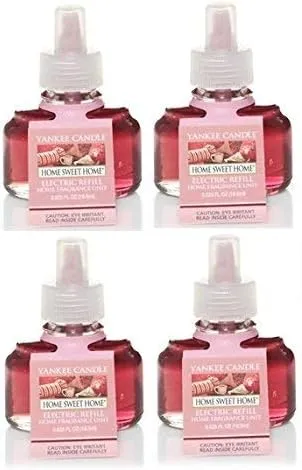 Yankee Candle HOME SWEET HOME Scentplug Starter Kit ~ 1 Diffuser, 3 Refill Bulbs