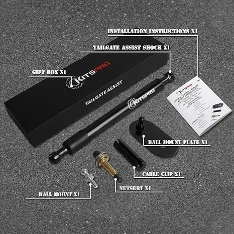 KitsPro Truck Tailgate Assist for Dodge Ram 1500 All Models 2009-2018, 1500 C...