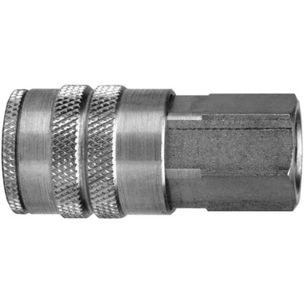 Dixon Valve & Coupling DC2624 Steel Air Chief Industrial Interchange Quick-Connect Air Hose Socket, 3/8" Coupler x 1/2" NPT Female Thread, 70 CFM Flow Rating