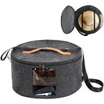 Ohiyoo Hat Box Hat Storage Box 16'' x 8'' Travel Hat Box Hat Boxes with Lids ...