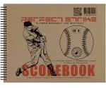 Perfect Strike Baseball Scorebook with Rules and Scoring Instructions : heavy-duty. Great for Baseball and Softball.