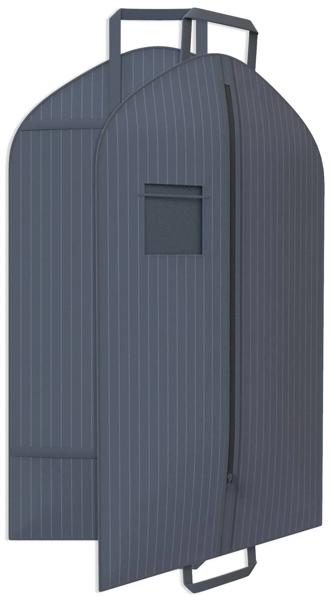 Grey Suit Garment Travel Bags -ID Tag Window, Durable Heavy Duty, Lightweight