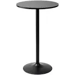 Pearington Santina 2 Pack Round Bar and Pub Table, Black