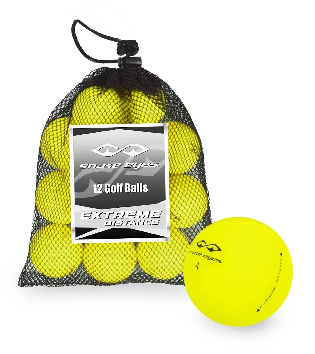 Snake Eyes Extreme Distance Golf Balls - Mesh Bag 30 Ball Pack