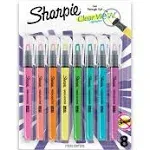 Clearview Pen-Style Highlighter, Chisel Tip, Assorted Colors, 8/Pack - Sharpie 1966798