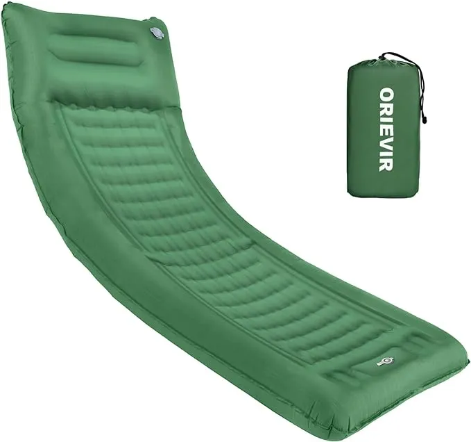  Sleeping Pad Extra Thickness 4.7 Inch Camping Mattress 77&#034;X28&#034; Sleeping Green