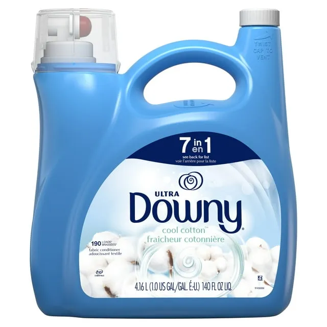Downy Ultra Cool Cotton Liquid Fabric Softener Fabric Conditioner 140 fl oz