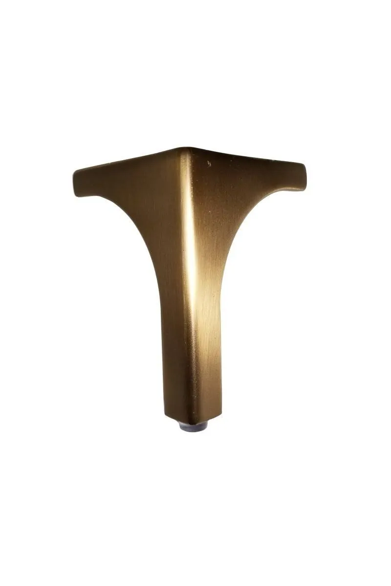 Bingltd - 4 1/2" Brushed Gold Metal Sofa Legs - Set of 4 (ML-45T-BG)