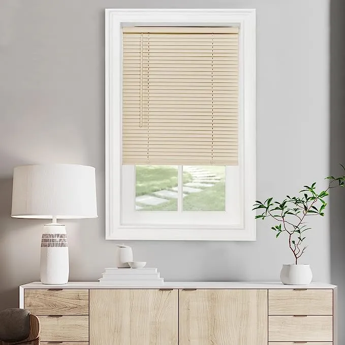 Achim Cordless GII Morningstar 1" Mini Blind 23x64 - Alabaster