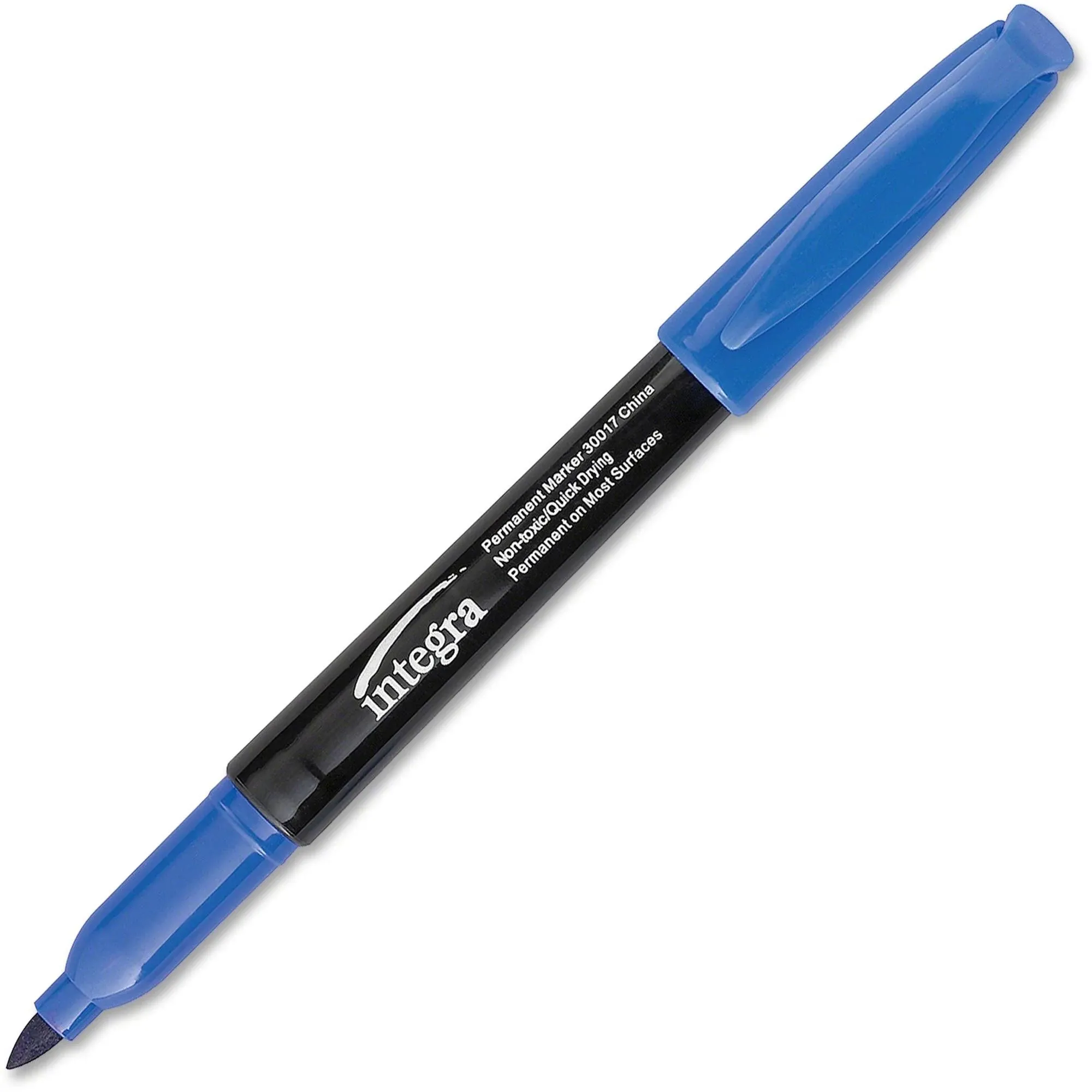 Blue Fine Point Permanent Markers (Dozen)