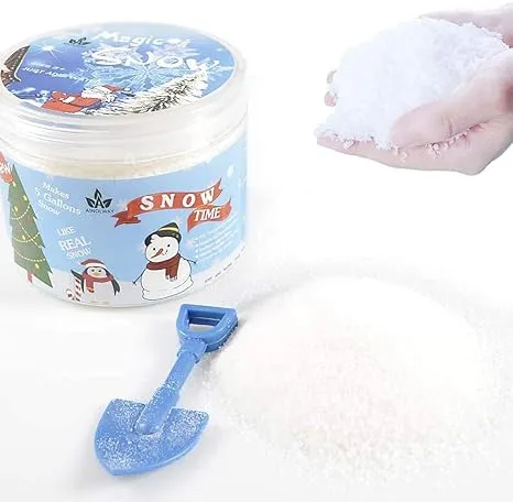 AINOLWAY Instant Snow Fake Snow Powder for Cloud Slime, 14 Ounces Add Water