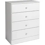 Prepac Astrid 4-Drawer Chest, Drifted Gray