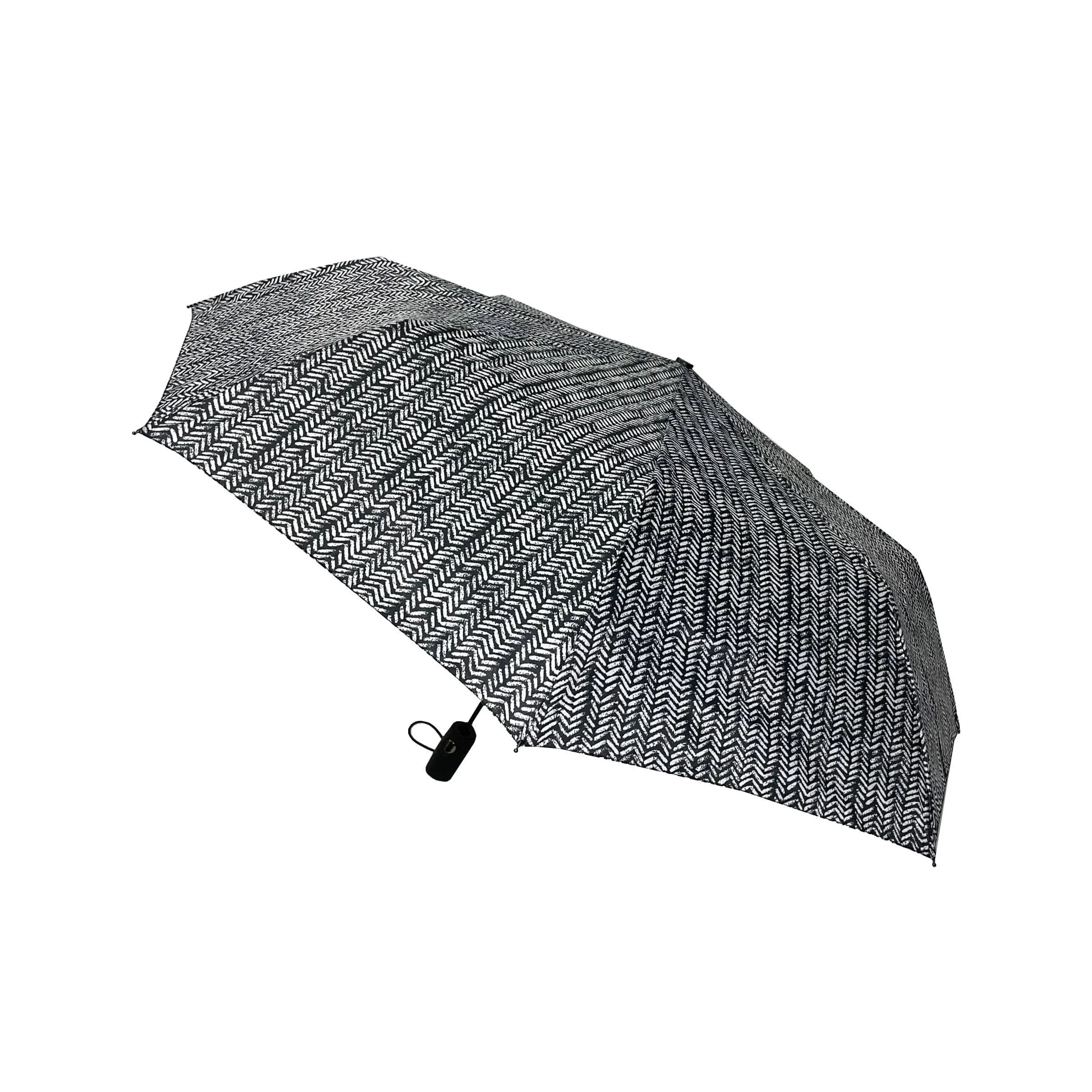 London Fog Mini Rain Umbrella, Automatic Folding Umbrella, Windproof, Lightweight and Packable for Travel, Full 42 inch Arc